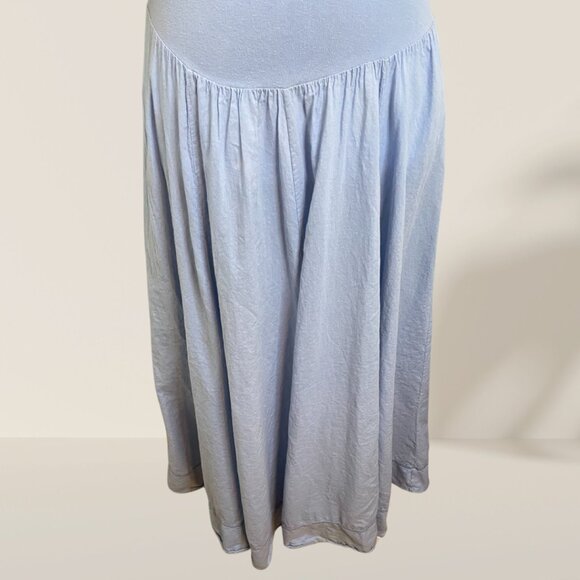 Luna Luz Off-Shoulder Blue Midi Dress - Size S - Picture 6 of 8